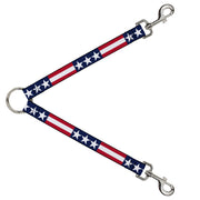 Dog Leash Splitter - Americana Stars & Stripes Dog Leash Splitters Buckle-Down   