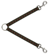 Dog Leash Splitter - Aboriginal Black/Cream/Multi Color Dog Leash Splitters Buckle-Down   