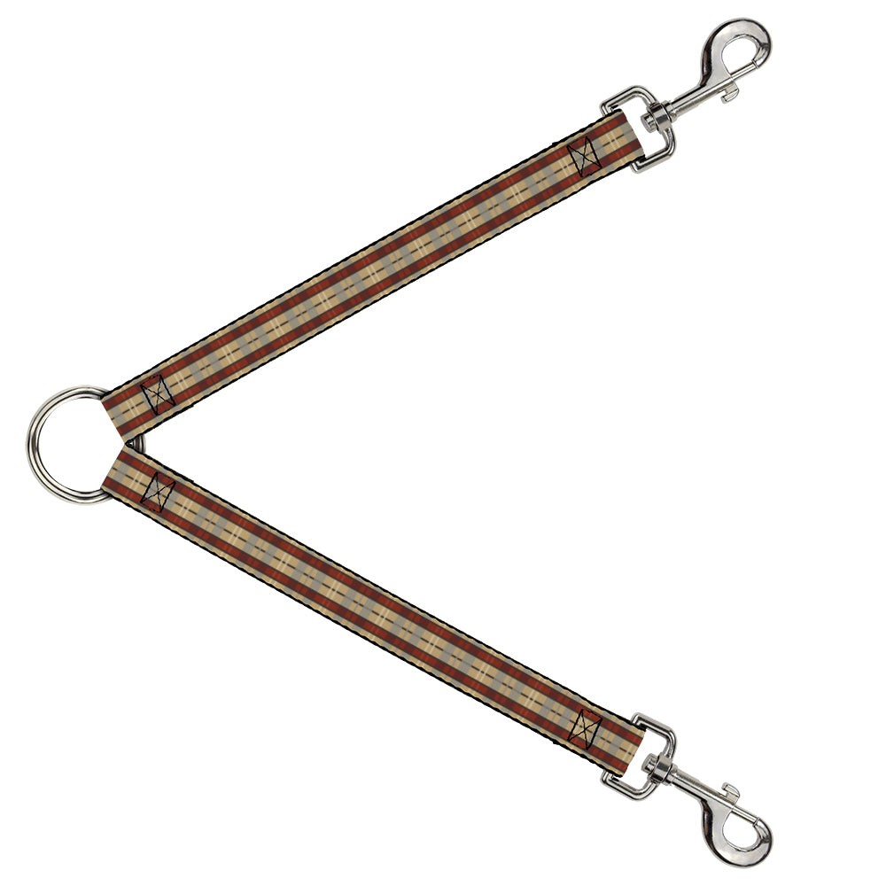 Dog Leash Splitter - Americana Plaid Dog Leash Splitters Buckle-Down   