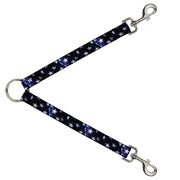 Dog Leash Splitter - American Flag Vivid Stars Blue/White Dog Leash Splitters Buckle-Down   