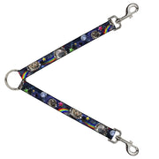 Dog Leash Splitter - Astronaut Cats in Space/Rainbows/Stars Dog Leash Splitters Buckle-Down   