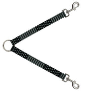Dog Leash Splitter - Americana Stars & Stripes2 Weathered Black/Gray Dog Leash Splitters Buckle-Down   