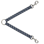 Dog Leash Splitter - Anchor2/Helm Monogram Navy/Turquoise/White Dog Leash Splitters Buckle-Down   