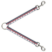 Dog Leash Splitter - Americana Stars & Stripes5 White/Blue/Red Dog Leash Splitters Buckle-Down   