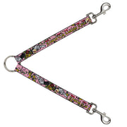 Dog Leash Splitter - Born to Raise Hell Pink Dog Leash Splitters Buckle-Down   