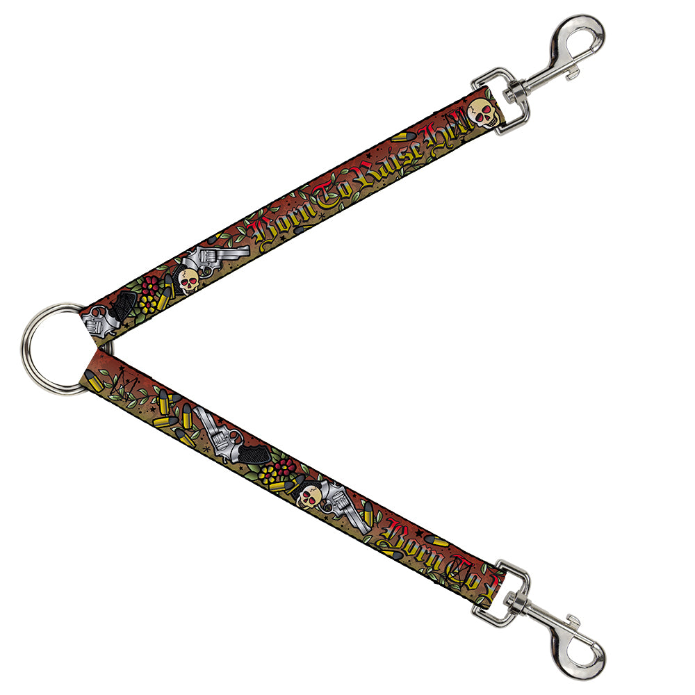 Dog Leash Splitter - Born to Raise Hell Red Dog Leash Splitters Buckle-Down   