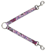 Dog Leash Splitter - Born to Blossom Blue Dog Leash Splitters Buckle-Down   