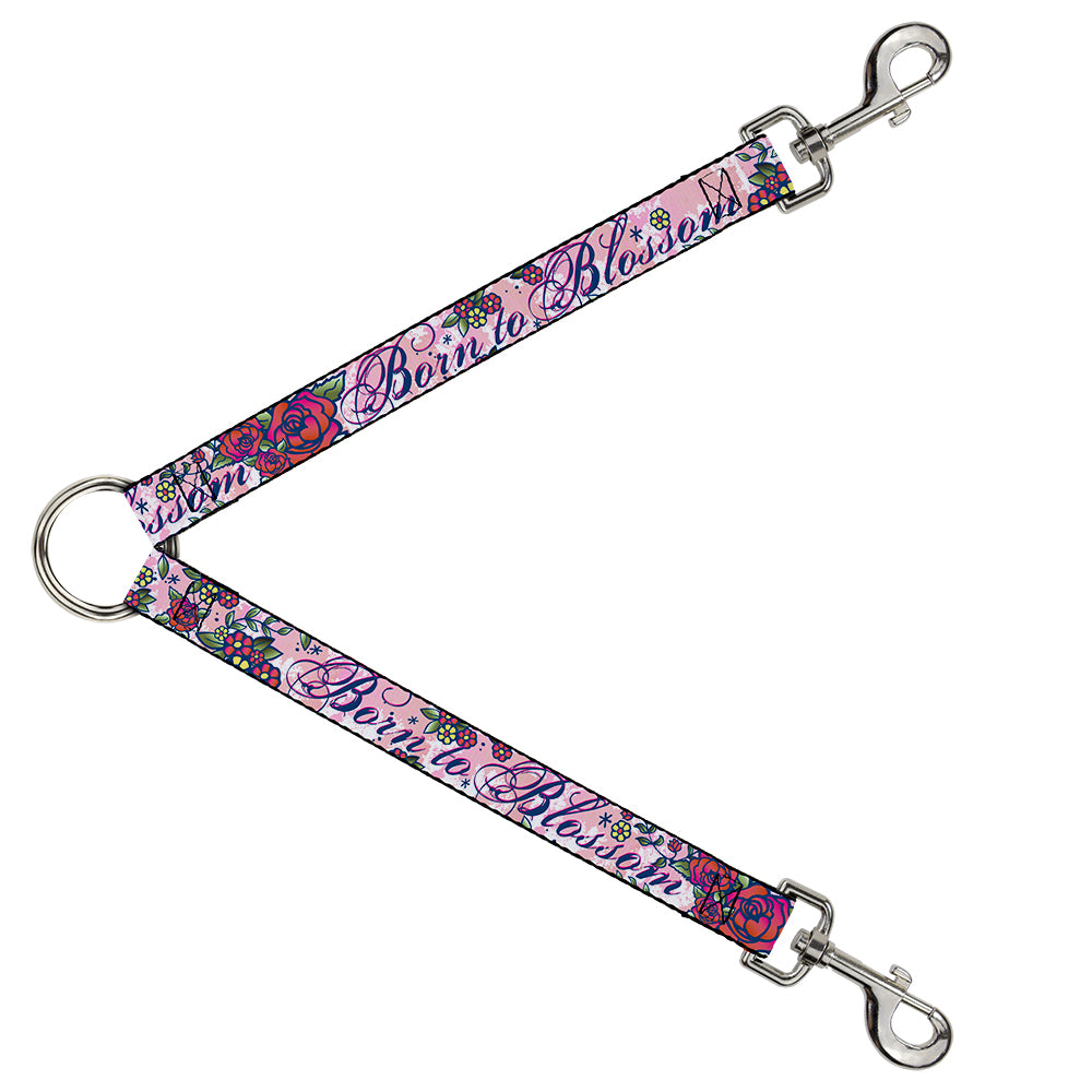 Dog Leash Splitter - Born to Blossom Blue Dog Leash Splitters Buckle-Down   