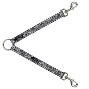 Dog Leash Splitter - Born to Raise Hell Black/White Dog Leash Splitters Buckle-Down   