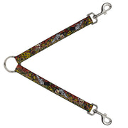 Dog Leash Splitter - Born to Raise Hell CLOSE-UP Red Dog Leash Splitters Buckle-Down   