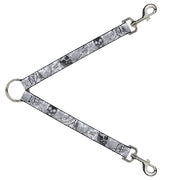 Dog Leash Splitter - BD Skull w/Roses Dog Leash Splitters Buckle-Down   