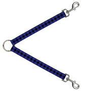 Dog Leash Splitter - Buffalo Plaid Black/Blue Dog Leash Splitters Buckle-Down   