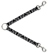 Dog Leash Splitter - Butterfly Garden Black/White Dog Leash Splitters Buckle-Down   