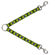 Dog Leash Splitter - Brazil Flags Dog Leash Splitters Buckle-Down   