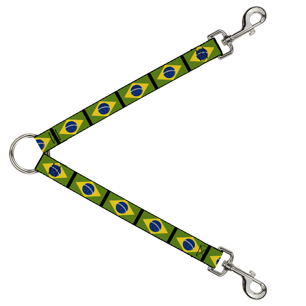 Dog Leash Splitter - Brazil Flags Dog Leash Splitters Buckle-Down   