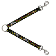 Dog Leash Splitter - Born to Raise Hell Black Dog Leash Splitters Buckle-Down   
