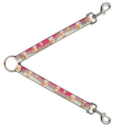 Dog Leash Splitter - Block Penguins Mauve Dog Leash Splitters Buckle-Down   
