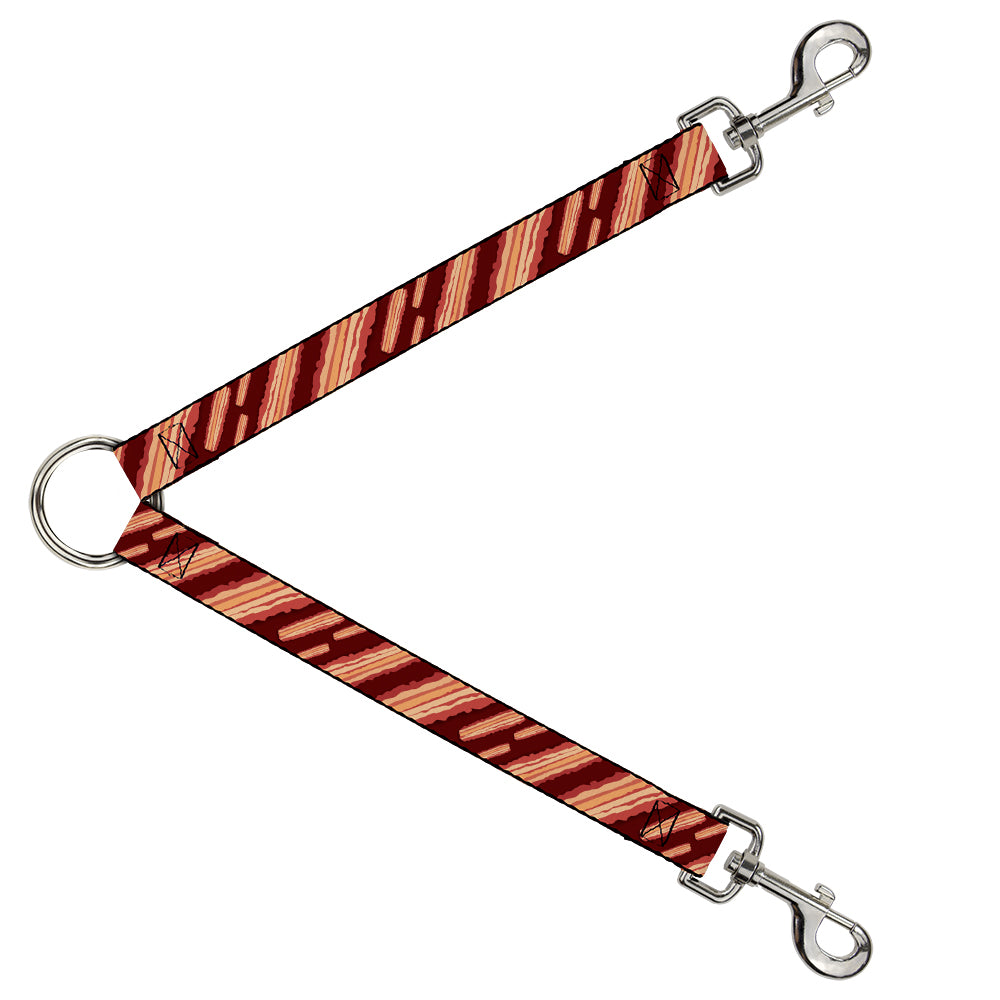 Dog Leash Splitter - Bacon Slices Maroon Dog Leash Splitters Buckle-Down   