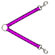 Dog Leash Splitter - Boudoir Wallpaper Fuchsia/Black Dog Leash Splitters Buckle-Down   