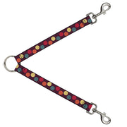 Dog Leash Splitter - Big Dots Purple/Multi Pastel Dog Leash Splitters Buckle-Down   