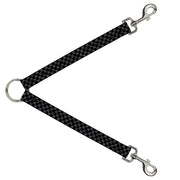 Dog Leash Splitter - Checker Weathered Black/Gray Dog Leash Splitters Buckle-Down   