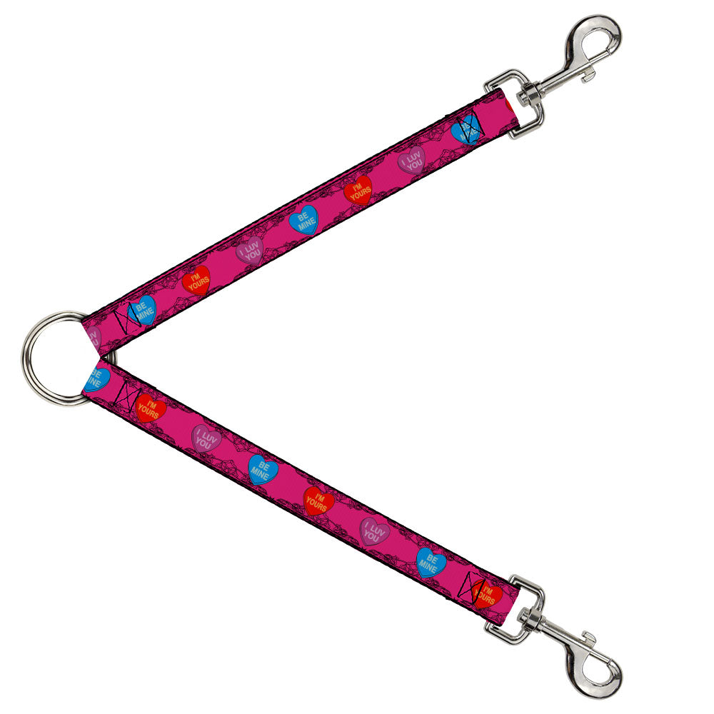 Dog Leash Splitter - Candy Hearts Dog Leash Splitters Buckle-Down   