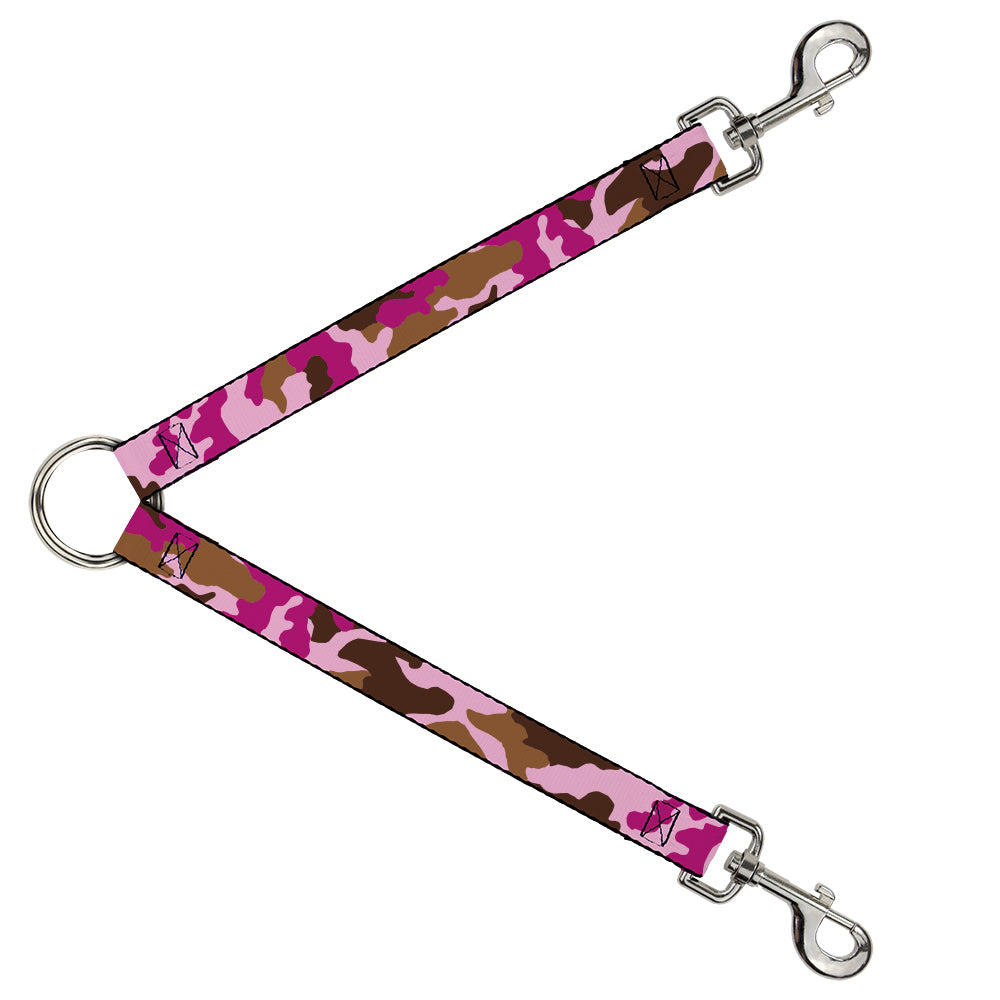 Dog Leash Splitter - Camo Pink Dog Leash Splitters Buckle-Down   