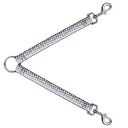 Dog Leash Splitter - Checker Black/White Fade Out Dog Leash Splitters Buckle-Down   