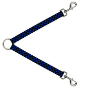 Dog Leash Splitter - Checker Black/Royal 288C Dog Leash Splitters Buckle-Down   
