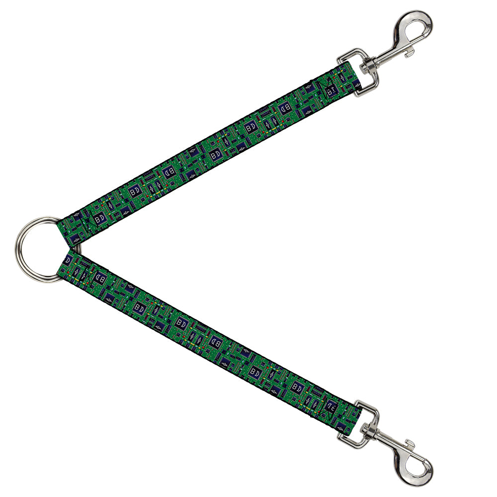 Dog Leash Splitter - Circuit Board Dog Leash Splitters Buckle-Down   
