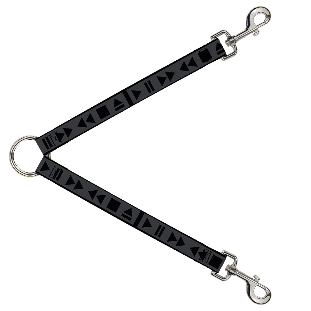 Dog Leash Splitter - Control Buttons Black/Gray Dog Leash Splitters Buckle-Down   