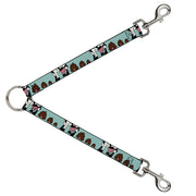 Dog Leash Splitter - Cow Poops Color Dog Leash Splitters Buckle-Down   