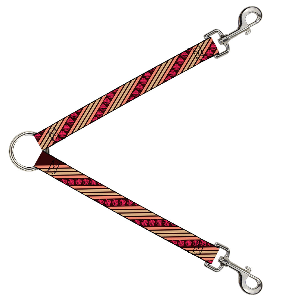 Dog Leash Splitter - Cupcake Wallpaper Dog Leash Splitters Buckle-Down   
