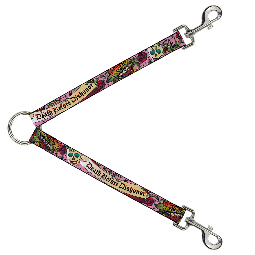 Dog Leash Splitter - Death Before Dishonor Pink Dog Leash Splitters Buckle-Down   