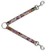 Dog Leash Splitter - Death or Glory Pink Dog Leash Splitters Buckle-Down   