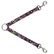 Dog Leash Splitter - Dead Men Tell No Tales Pink Dog Leash Splitters Buckle-Down   