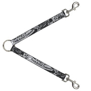 Dog Leash Splitter - Death Before Dishonor Black/White Dog Leash Splitters Buckle-Down   