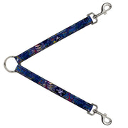 Dog Leash Splitter - Dead Men Tell No Tales CLOSE-UP Turquoise Dog Leash Splitters Buckle-Down   
