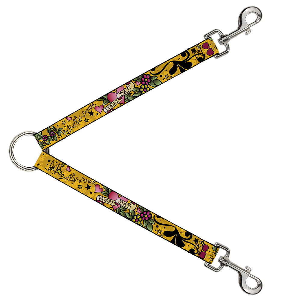 Dog Leash Splitter - Dad & Dad Yellow Dog Leash Splitters Buckle-Down   