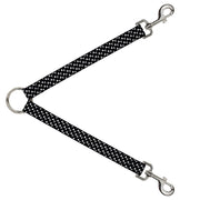 Dog Leash Splitter - Dog Bone Black/White Dog Leash Splitters Buckle-Down   