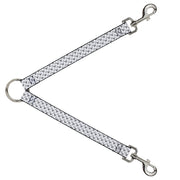 Dog Leash Splitter - Dog Bone White/Black Dog Leash Splitters Buckle-Down   
