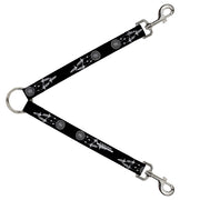 Dog Leash Splitter - Dream Catcher Black White Dog Leash Splitters Buckle-Down   