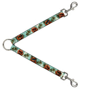 Dog Leash Splitter - Dachshund in Shades w/Palm Trees Dog Leash Splitters Buckle-Down   