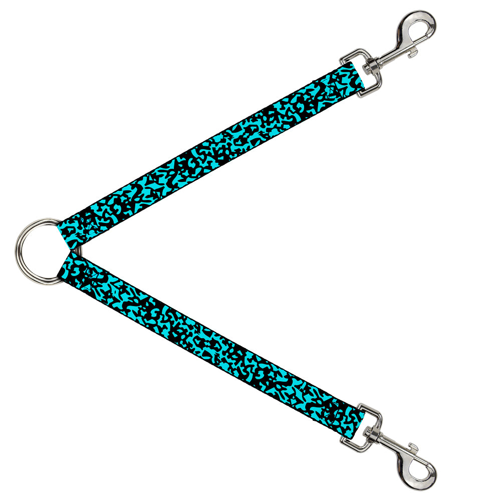 Dog Leash Splitter - Eighties 1 Blue/Black Dog Leash Splitters Buckle-Down   