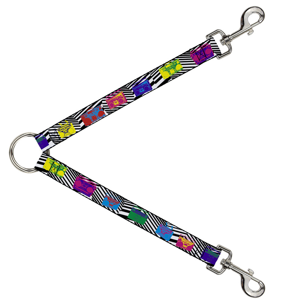 Dog Leash Splitter - Eighties Boomboxes Dog Leash Splitters Buckle-Down   