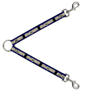 Dog Leash Splitter - El Salvador Flag Distressed Painting Dog Leash Splitters Buckle-Down   