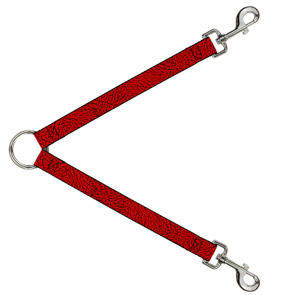 Dog Leash Splitter - Elephant Crackle Red Dog Leash Splitters Buckle-Down   