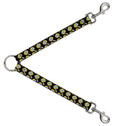 Dog Leash Splitter - Fist Pump Black/Yellow Dog Leash Splitters Buckle-Down   