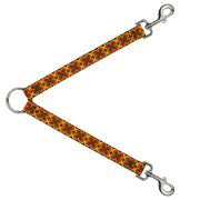 Dog Leash Splitter - Four Dot Gradient Brown/Yellow/Red Dog Leash Splitters Buckle-Down   