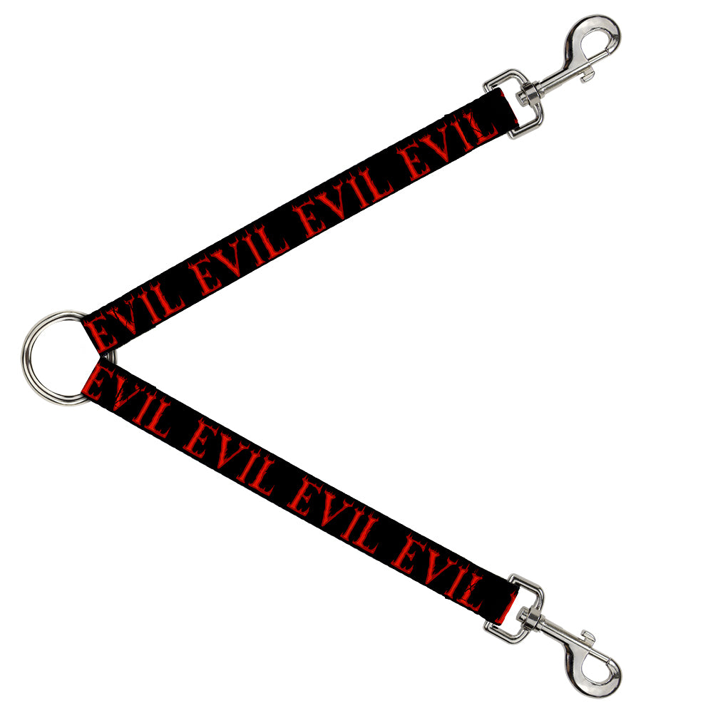 Dog Leash Splitter - Flaming EVIL Black/Red Dog Leash Splitters Buckle-Down   